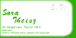 sara theisz business card