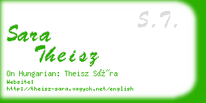 sara theisz business card